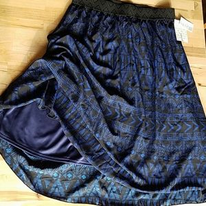 NWT LLR L Aztec Print Lola Skirt